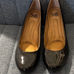Sofft Black Patent Leather Flats
